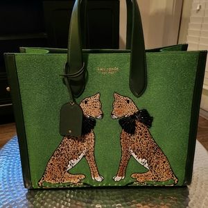 Kate Spade Manhattan Lady Leopard Large Tote